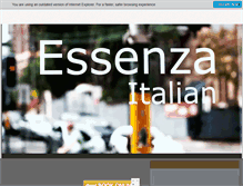 Tablet Screenshot of essenzaitalian.com.au